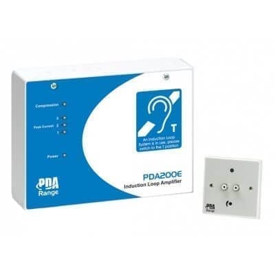 AKR1 200m2 Waiting Room Hearing Loop Kit - amplifier and APL Audio input plate