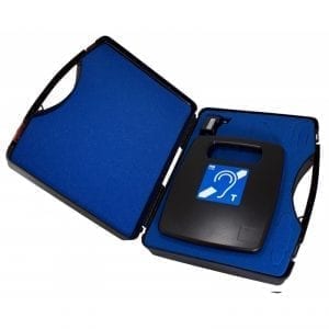 PL1/K3 Portable Hearing Loop shows a PL1/K1 in a robust black carry case
